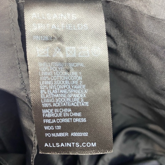 ALLSAINTS Freja Corset dress Uk 6 - Picture 3 of 5